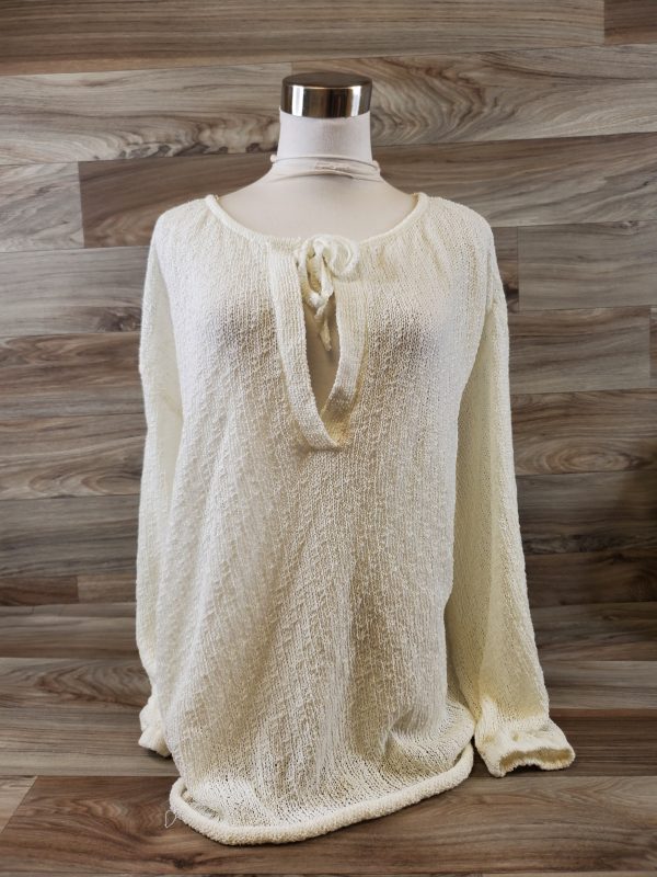 Top Long Sleeve By Clothes Mentor In Cream, Size: S Online