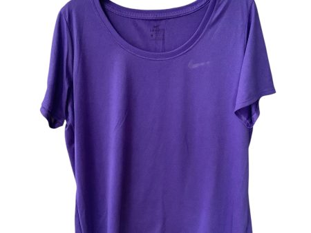 Athletic Top Short Sleeve By Nike Apparel In Purple, Size: Xl Online now