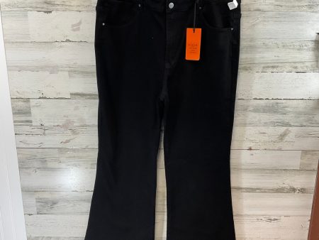 Jeans Flared By Risen In Black Denim, Size: 3x Online Hot Sale