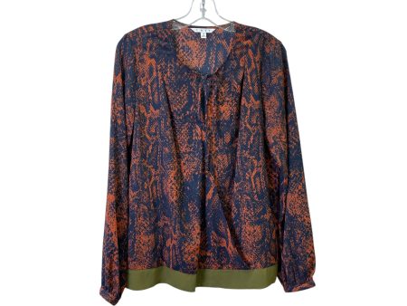 Top Ls By Cabi In Blue & Brown, Size:M Cheap