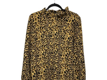 Top Long Sleeve By J. Crew In Animal Print, Size: Xl Online