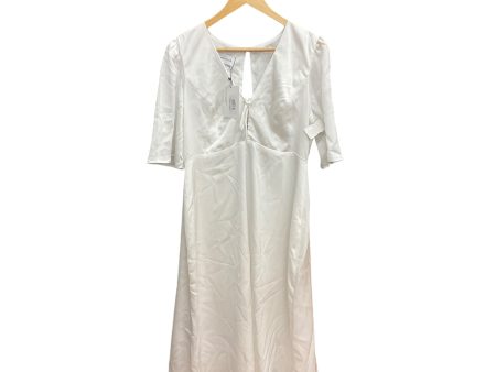 Dress Casual Midi By Clothes Mentor In White, Size: Xl Online Hot Sale