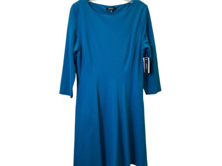 Dress Casual Midi By Isaac Mizrahi In Blue, Size:L Online now