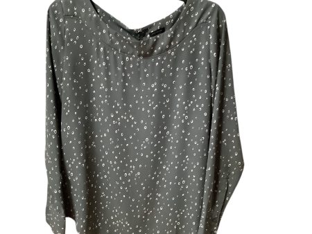 Top Long Sleeve By Ann Taylor In Grey, Size: S For Discount