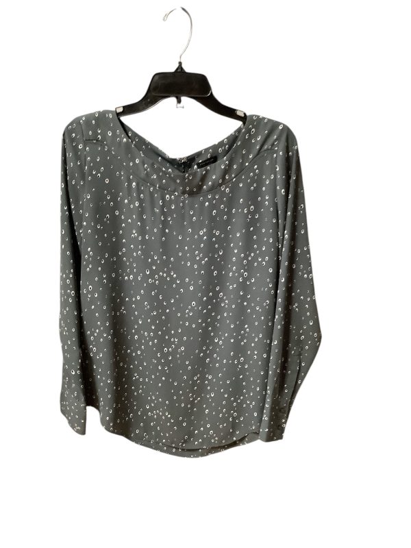 Top Long Sleeve By Ann Taylor In Grey, Size: S For Discount