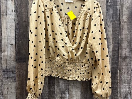 Top Long Sleeve By Blu Pepper In Polkadot Pattern, Size: Xl Sale