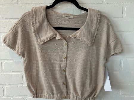 Top Short Sleeve By Madewell In Tan, Size: Xs Online