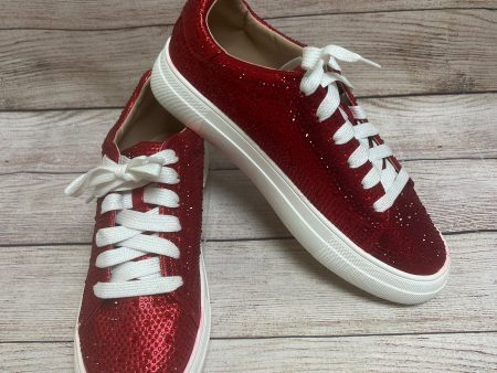 Shoes Sneakers By Clothes Mentor In Red, Size: 10 For Cheap