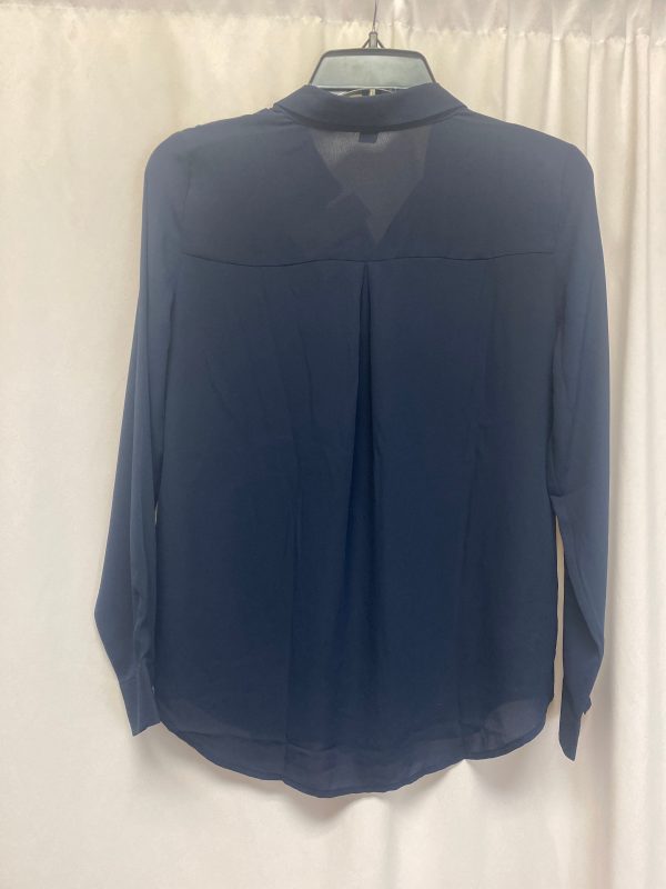 Top Long Sleeve By Ann Taylor In Blue, Size: Sp For Sale