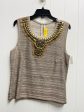 Top Sleeveless Luxury Designer By St John Collection In Taupe, Size: L Online Sale