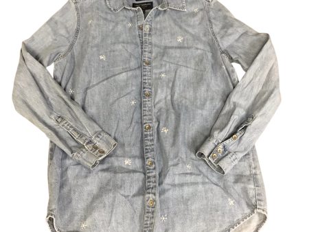 Top Long Sleeve By Lucky Brand In Blue Denim, Size: Sp Fashion