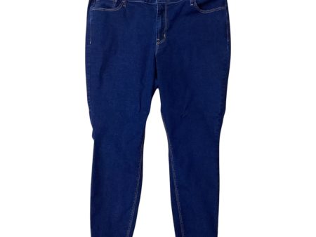 Jeans Skinny By Old Navy In Blue Denim, Size: 18 Sale