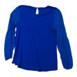 Top Long Sleeve By Vince Camuto In Blue, Size: M Supply