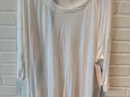 Top Long Sleeve By Lane Bryant In Cream, Size: 1x Online Sale