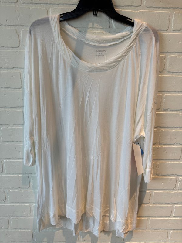 Top Long Sleeve By Lane Bryant In Cream, Size: 1x Online Sale