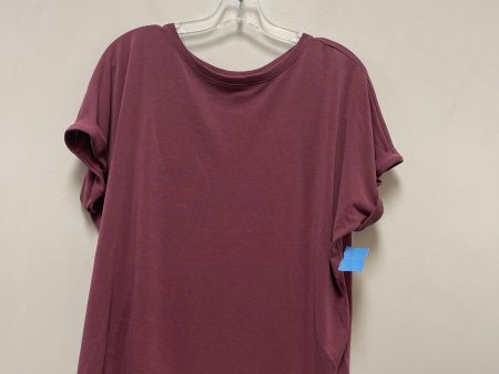 Top Short Sleeve By Simply Vera In Purple, Size: L For Discount