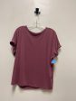 Top Short Sleeve By Simply Vera In Purple, Size: L For Discount