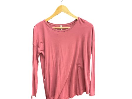 Athletic Top Long Sleeve Collar By Lululemon In Pink, Size: S For Discount