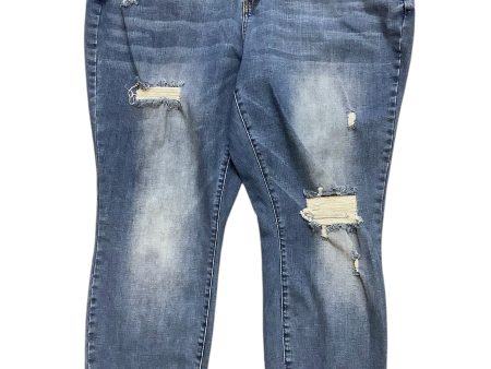 Jeans Skinny By Judy Blue In Blue Denim, Size: 22 Fashion