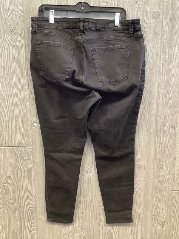 Jeans Skinny By Kut In Black, Size: 14 on Sale