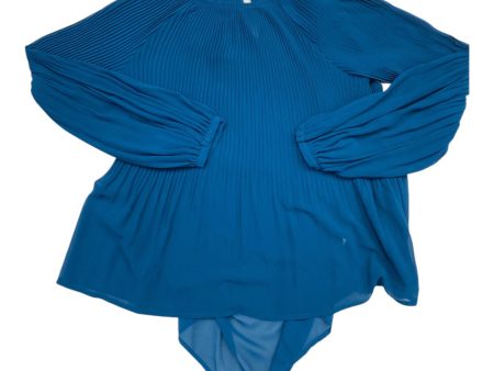 Top Long Sleeve By A New Day In Blue, Size: S For Cheap