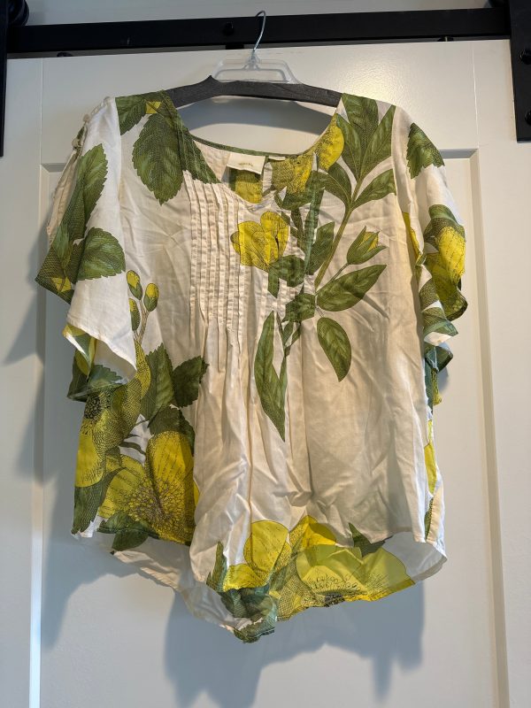 Top Short Sleeve By Maeve In Tan, Size: S Online Hot Sale