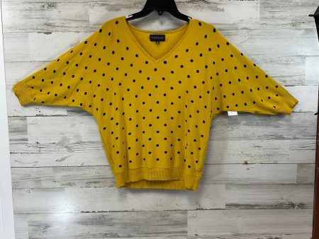 Top Short Sleeve By Premise In Yellow, Size: S Online Sale