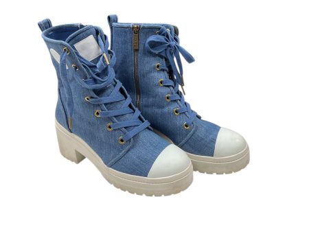 Boots Combat By Michael By Michael Kors In Blue Denim, Size: 9.5 Online Sale