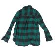 Top Long Sleeve By American Eagle In Green & Grey, Size: M Online