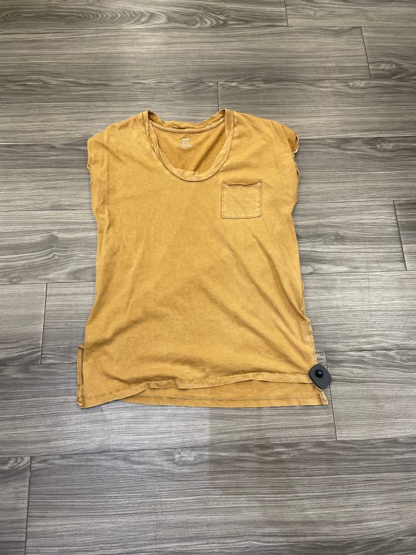 Top Short Sleeve By Aerie In Yellow, Size: Xs Sale