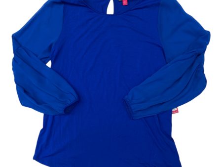 Top Long Sleeve By Vince Camuto In Blue, Size: M Supply