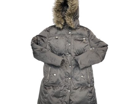 Coat Puffer & Quilted By Gallery In Grey, Size: M For Discount