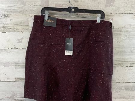 Skirt Mini & Short By NEXT TAILORING In Maroon, Size: 18 Online now