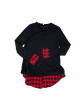 Top Long Sleeve By Pink Blush In Black & Red, Size: M Discount