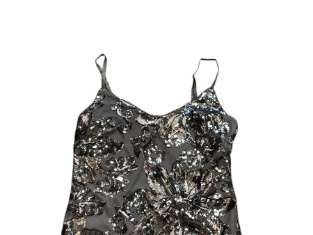 Blouse Sleeveless By White House Black Market In Silver, Size: S Online now