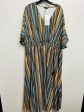 Dress Casual Maxi By Clothes Mentor In Blue & Green, Size: 22 For Cheap