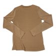 Top Long Sleeve By Cyrus Knits In Beige, Size: S Online Sale