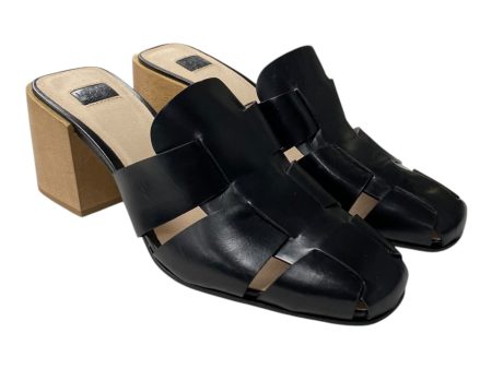 SANDALS HEELS BLOCK by LOUISE ET CIE In BLACK, Size: 9.5 Online now