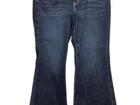 Jeans Flared By American Eagle In Blue Denim, Size: 18 Supply