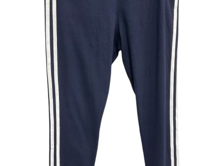 Athletic Leggings By Adidas In Navy, Size: M Hot on Sale