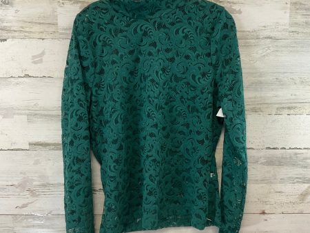 Top Long Sleeve By White House Black Market In Green, Size: L Hot on Sale