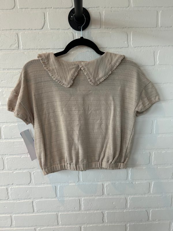 Top Short Sleeve By Madewell In Tan, Size: Xs Online