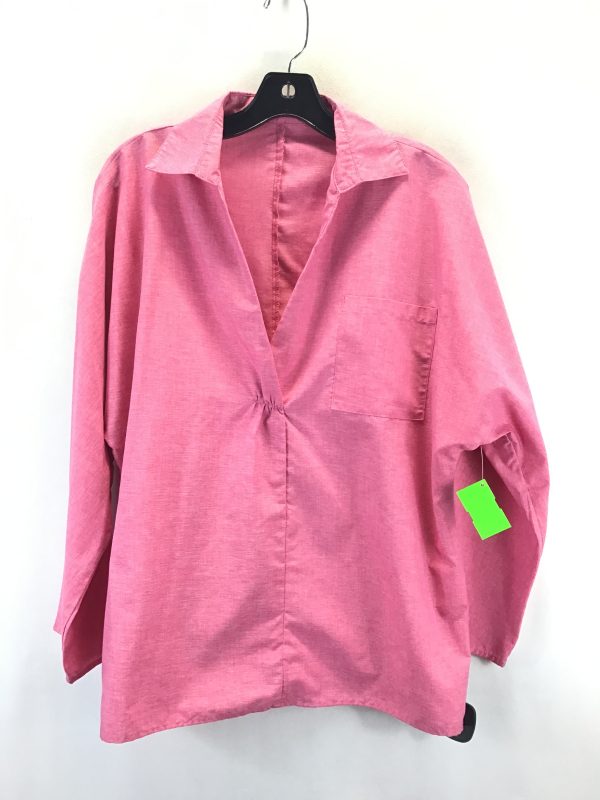 Top Long Sleeve By Misslook In Pink, Size: M Supply