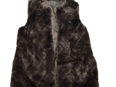 Vest Faux Fur & Sherpa By Talbots In Brown, Size: S Cheap