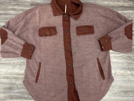 Jacket Shirt By Free People In Brown, Size: L Online Hot Sale