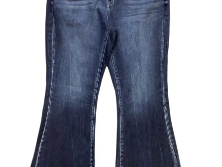 Jeans Flared By Kancan In Blue Denim, Size: 18 Cheap