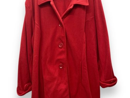 Coat Peacoat By Roamans In Red, Size: 3x Fashion