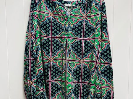 Top Long Sleeve By Crown And Ivy In Green, Size: Xxl on Sale