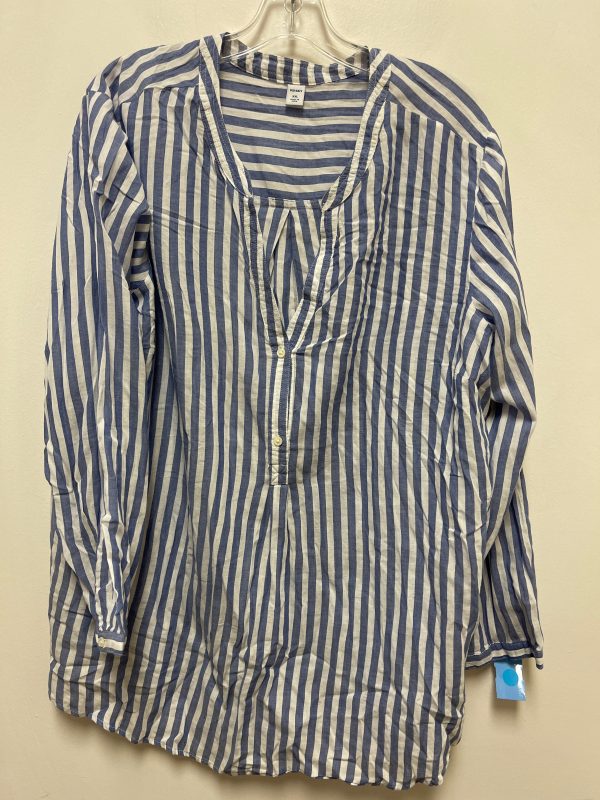 Top Long Sleeve By Old Navy In Striped Pattern, Size: 2x on Sale