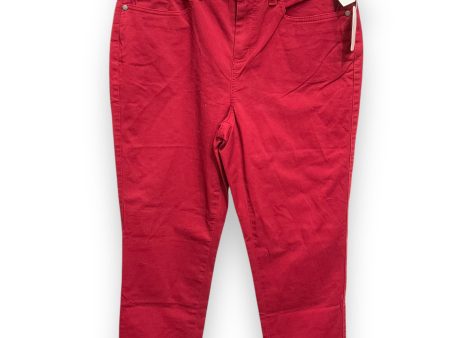 Jeans Skinny By Brooks Brothers In Red, Size: 10 Discount